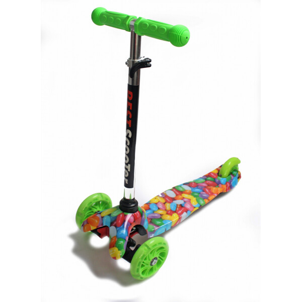 

Детский трехколесный самокат Scooter Micro Mini со светящимися колесами и рисунком, Caramel