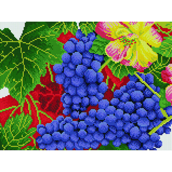 

Алмазная мозаика BRUSHME Осенний виноград 40x30 см.
