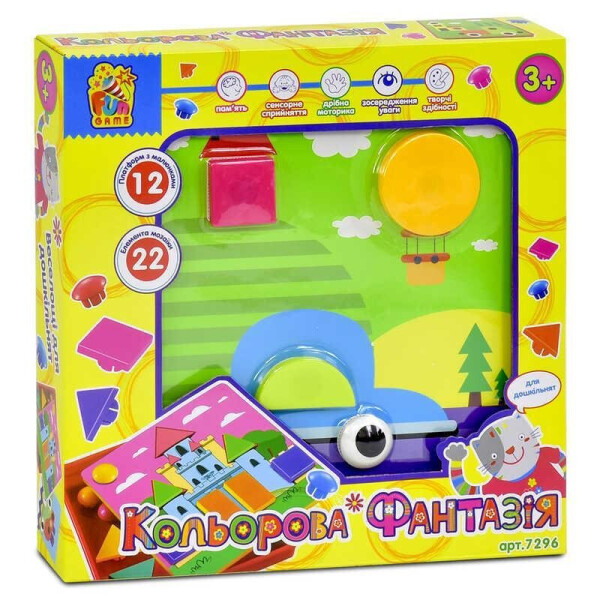 

Мозайка 7296 Кольорова Фантазія (12) FUN GAME в коробке, (Украина)