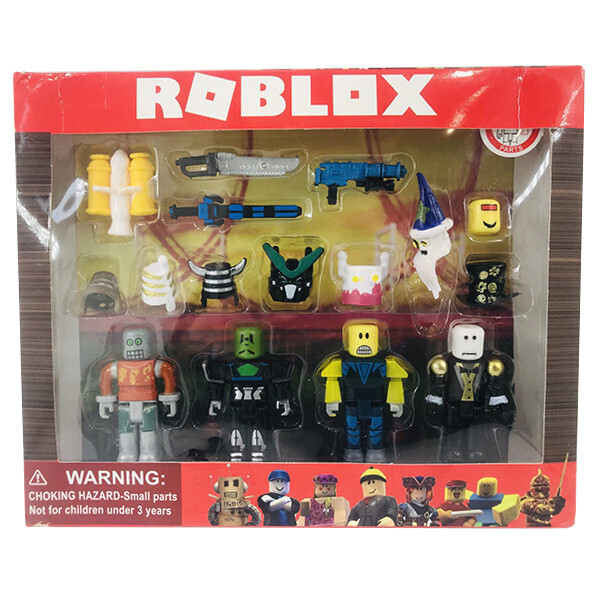 

Игровой набор Roblox 4 фигурки рыцарей с аксессуарами (мечи, пистолет, шлем)