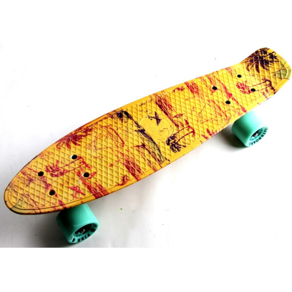 

Пенни борд (Penny Board) 22 Fish с рисунком, Palm 2