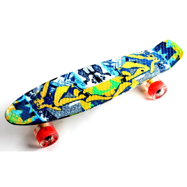 

Пенни борд (Penny Board) 22 Fish со светящимися колесами и рисунком, Camel