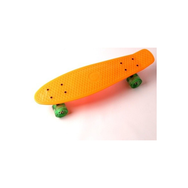 

Пенни борд (Penny Board) 22 Fish со светящимися колесами, Оранжевый