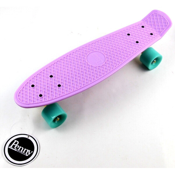 

Пенни борд (Penny Board) 22 Pastel Series с бирюзовыми колесами, Лиловый