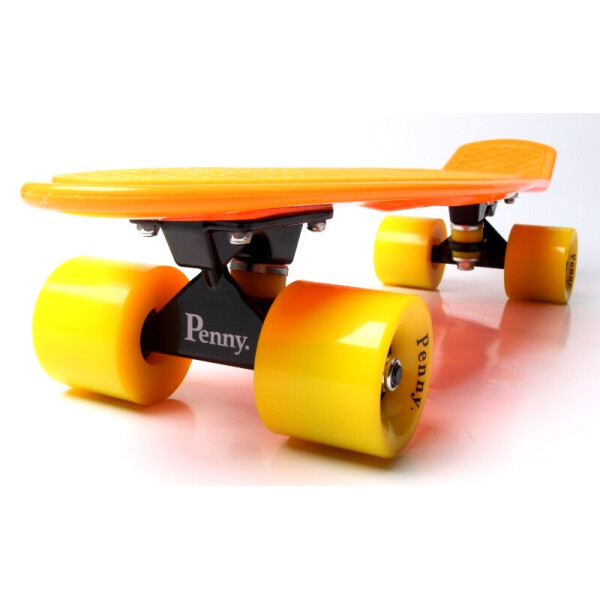 

Пенни борд (Penny Board) 22 с желтыми колесами, Оранжевый
