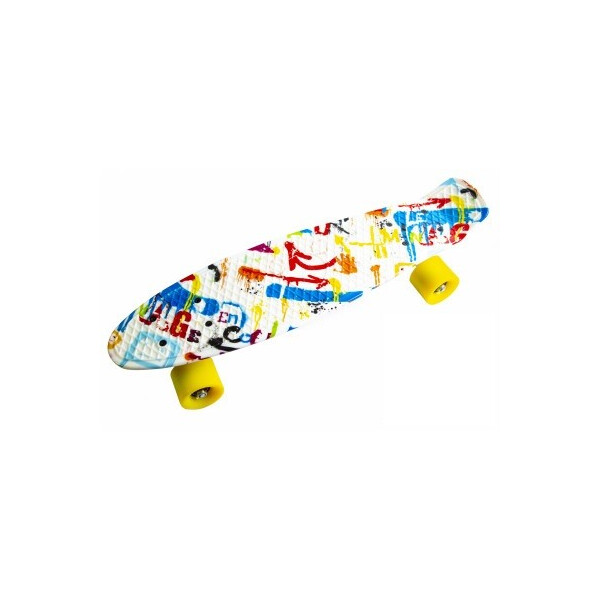 

Пенни борд (Penny Board) 22 с матовыми колесами и рисунком, Versicolor