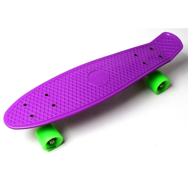 

Пенни борд (Penny Board) 22 с матовыми колесами салатового цвета, Фиолетовый