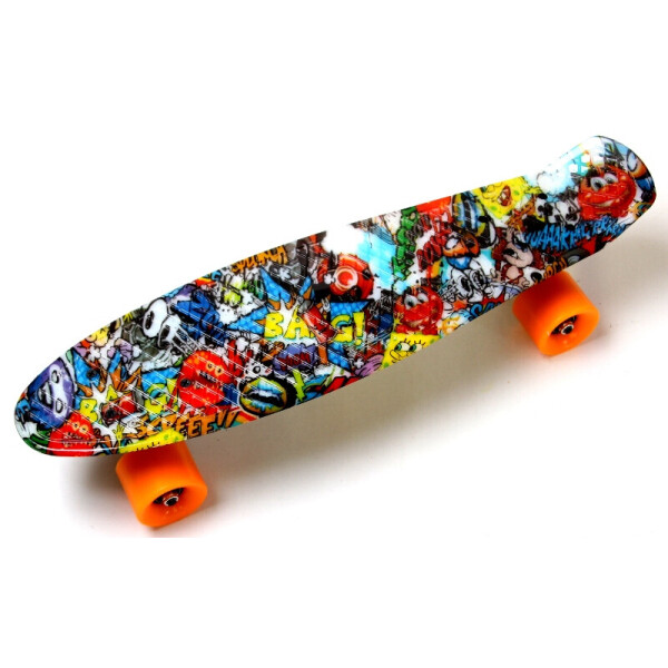 

Пенни борд (Penny Board) 22 с рисунком, Graffiti Sponge Bob
