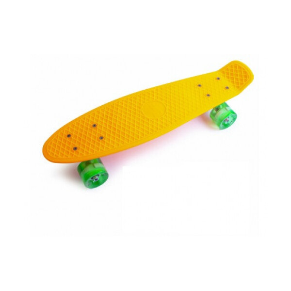 

Пенни борд (Penny Board) 22 со светящимися колесами зеленого цвета, Orange