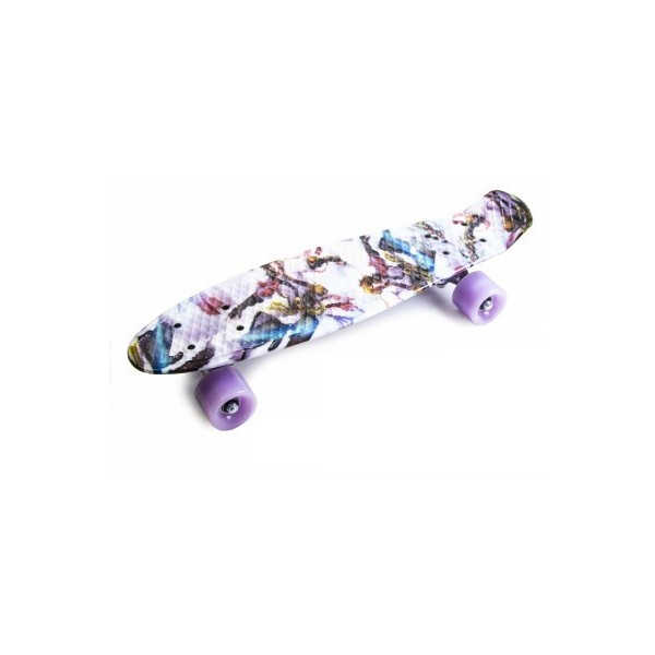 

Пенни борд (Penny Board) 22 со светящимися колесами и рисунком, Alladin