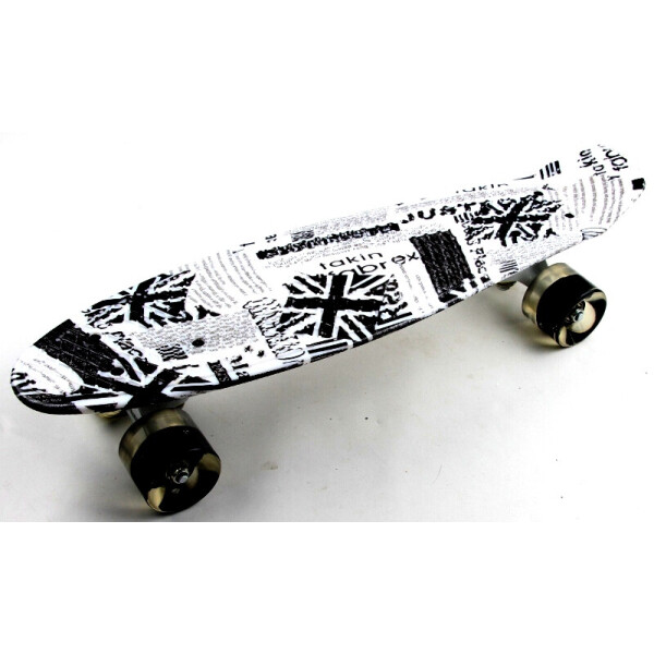 

Пенни борд (Penny Board) 22 со светящимися колесами и рисунком, British item