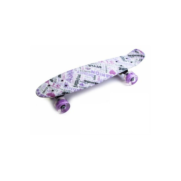 

Пенни борд (Penny Board) 22 со светящимися колесами и рисунком, Fashion