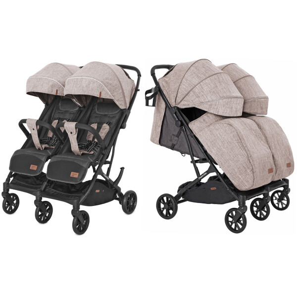 

Коляска прогулочная CARRELLO Presto Duo CRL-5506 Steam Beige +дождевик