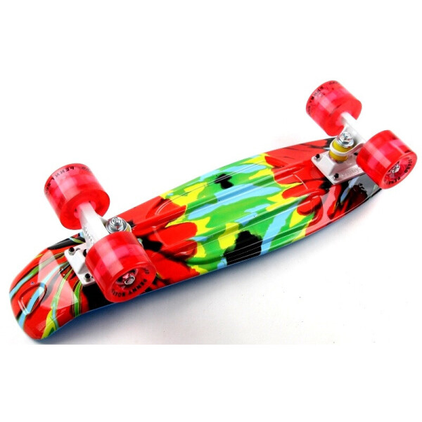 

Пенни борд (Penny Board) 22 со светящимися колесами и рисунком, Organic 2in1