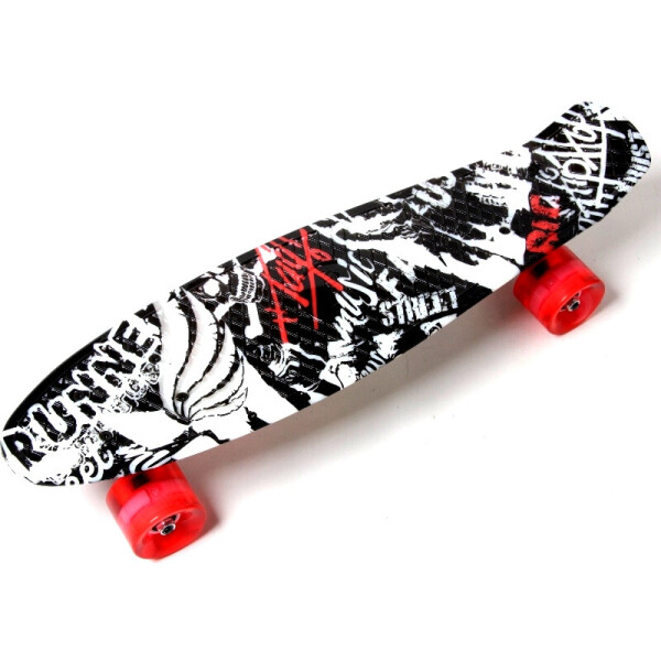 

Пенни борд (Penny Board) 22 со светящимися колесами и рисунком, Street board