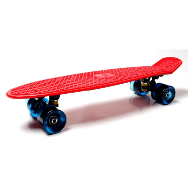 

Пенни борд (Penny Board) 22 со светящимися колесами черно-синего цвета, Red