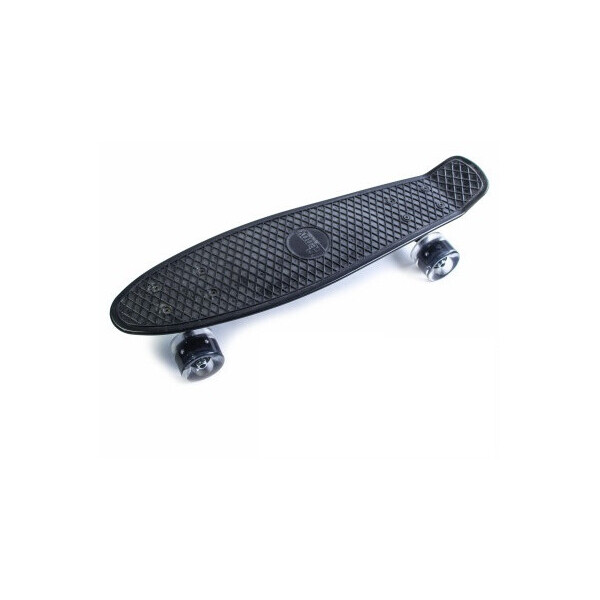 

Пенни борд (Penny Board) 22 со светящимися колесами черного цвета, Black
