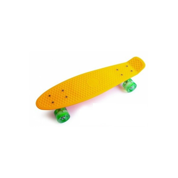 

Пенни борд (Penny Board) 22 со светящимися колесами, Orange
