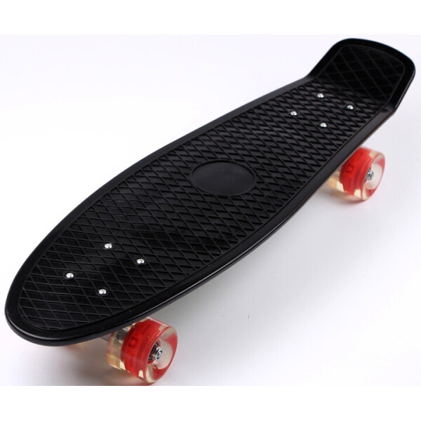 

Пенни борд (Penny Board) Nickel 27 со светящимися колесами, Black