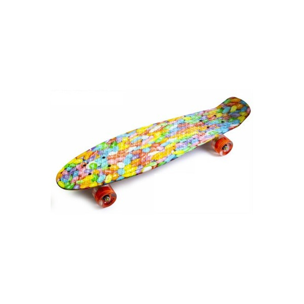 

Пенни борд (Penny Board) Nickel 27 со светящимися колесами, Caramel