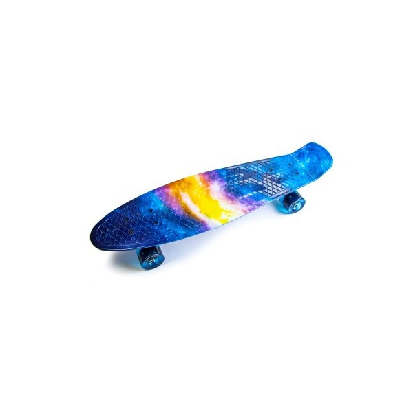 

Пенни борд (Penny Board) Nickel 27 со светящимися колесами, Universe
