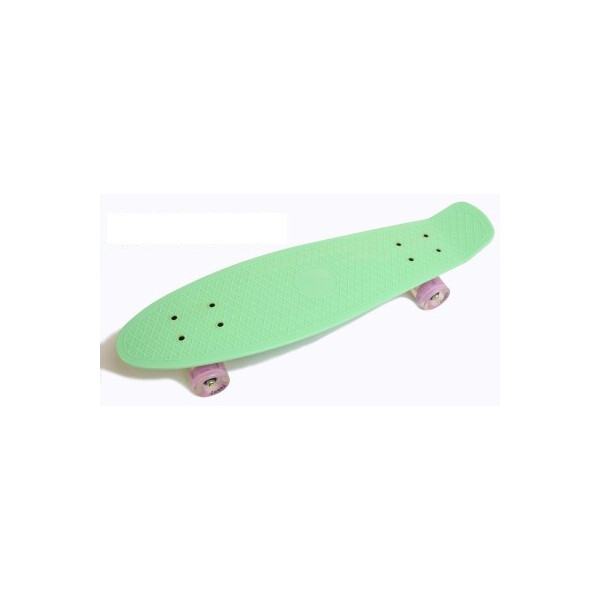 

Пенни борд (Penny Board) Nickel 27 со светящимися колесами, Мятный