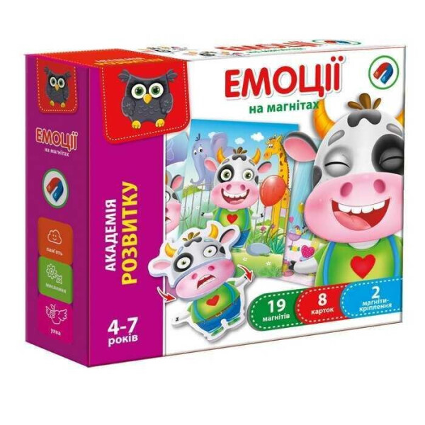 

Игра настольная магнитная Эмоции (укр) VT 5422-05 (12) Vladi Toys, (Украина)