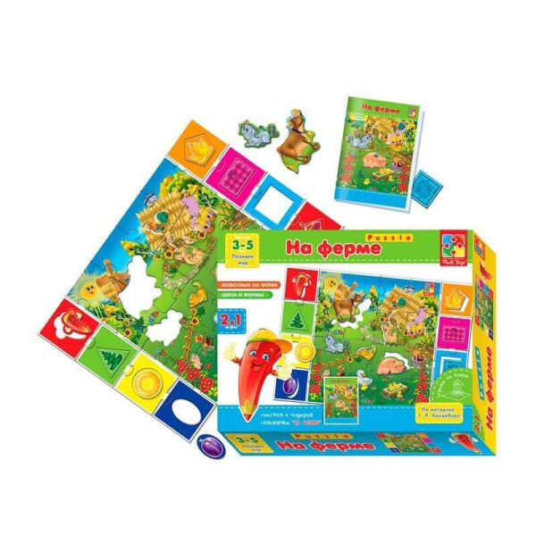

Игра настольная На ферме 2 игры в одном. - VT 1603-01 /укр/ (5) Vladi Toys, (Украина)
