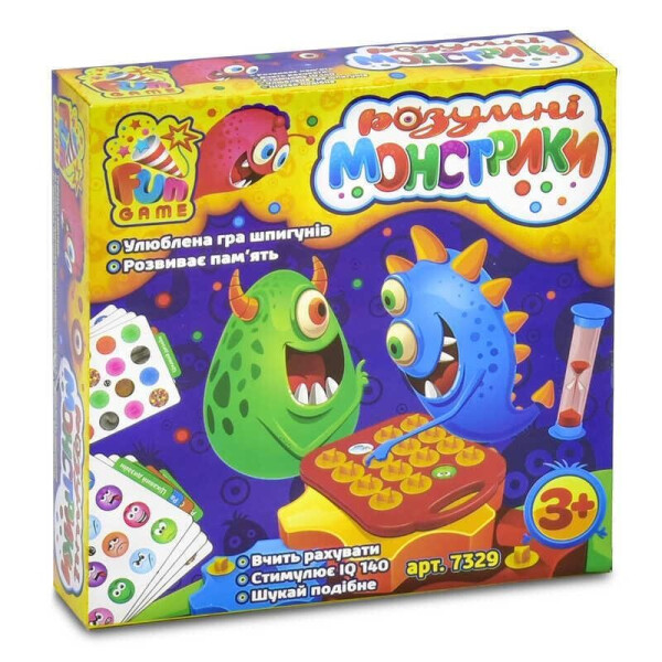

Настольная игра 7329 Розумні монстрики (12) FUN GAME, (Украина)