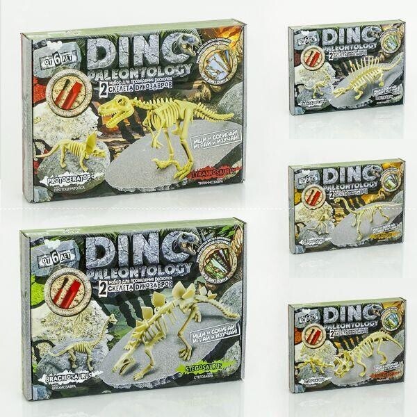 

Набор для проведения раскопок DINO PALEONTOLOGY (5) 5 видов, ДАНКО ТОЙС, (Украина)