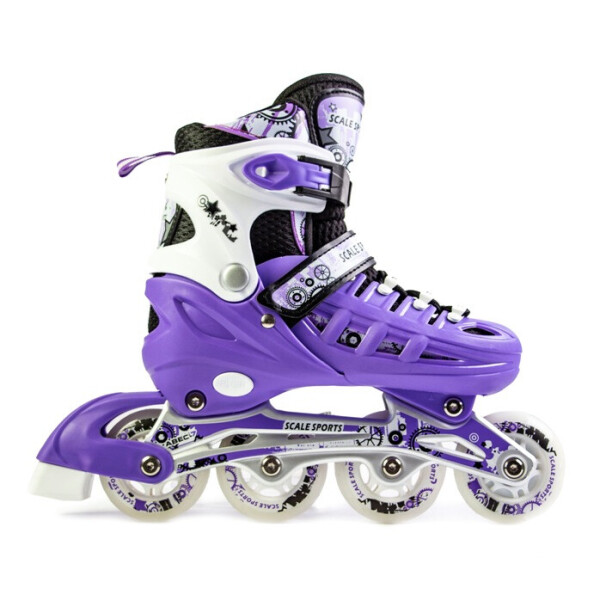 

Раздвижные детские роликовые коньки Scale Sports, размер 29-33, Violet