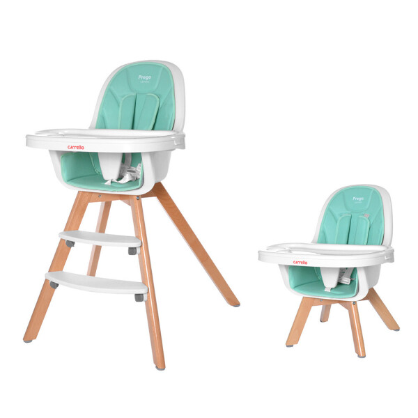 

Стульчик для кормления CARRELLO Prego CRL-9504 Aqua Green