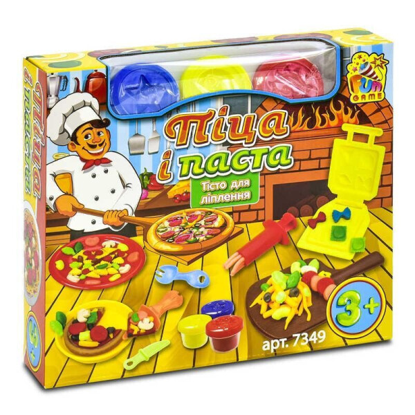

Тесто для лепки 7349 Піца і паста (12) FUN GAME, (Украина)