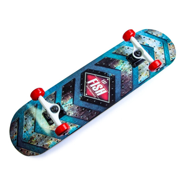 

Скейтборд Fish Skateboard деревянный с рисунком 31, First