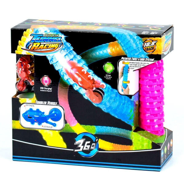 

Автотрек Kimi тунель 218 деталей 330 см светится в темноте