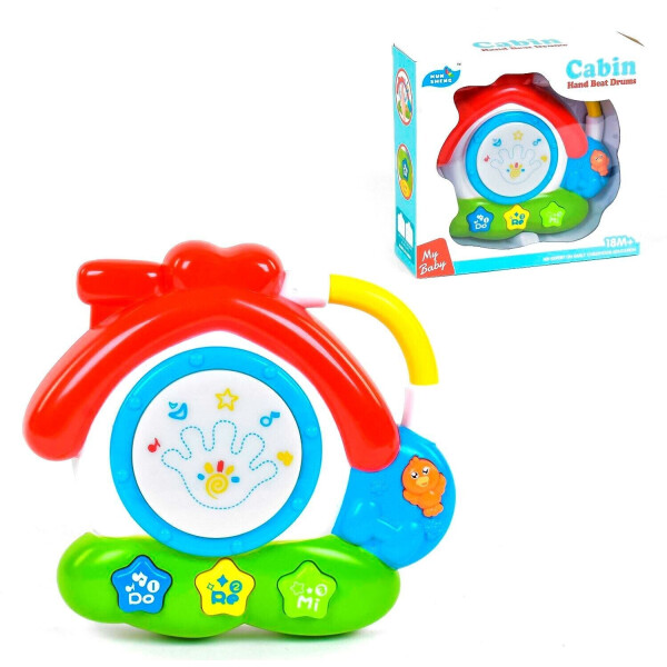 

Домик-барабан со световым эффектом разноцветный