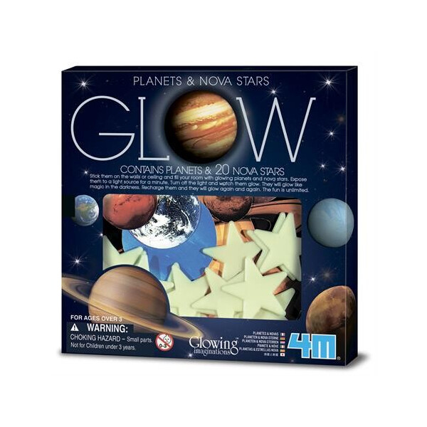 

Игровой набор 4M Светящиеся наклейки Планеты и 20 звезд (00-05635)