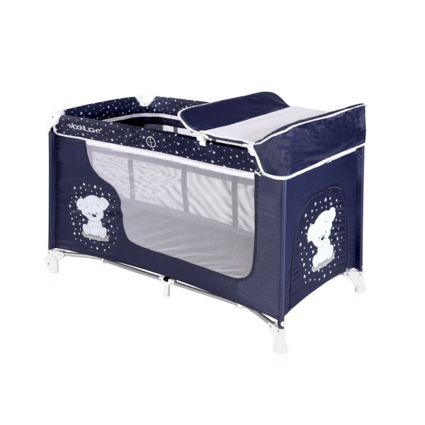 

Манеж-кровать (MOONLIGHT 2 LAYERS DARK BLUE TEDDY BEAR) (Lorelli)