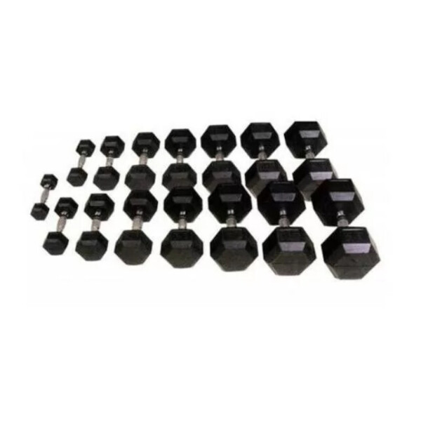 

Шестигранные прорезиненные гантели Hexagon от 12.5 до 50 кг 014368