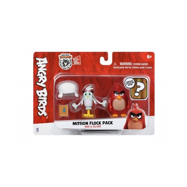 

Набор фигурок Jazwares Angry Birds ANB Mission Flock Ред и Сильвер (ANB0007)