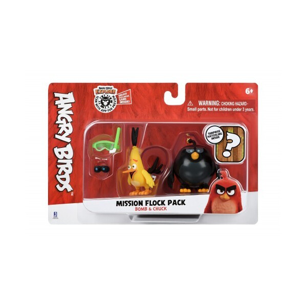 

Набор фигурок Jazwares Angry Birds ANB Mission Flock Бомб и Чак (ANB0008)