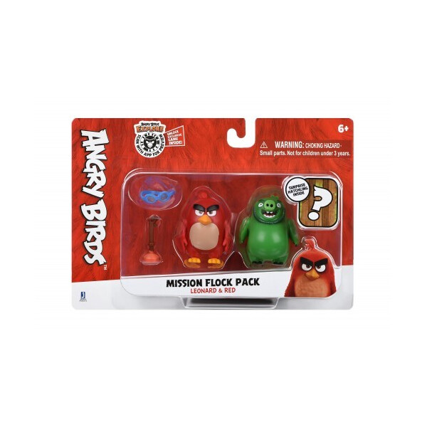

Набор фигурок Jazwares Angry Birds ANB Mission Flock Ред и Леонард (ANB0010)