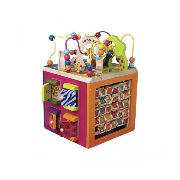 

Развивающая деревянная игрушка - ЗОО-КУБ (размер 34х30х45 см)