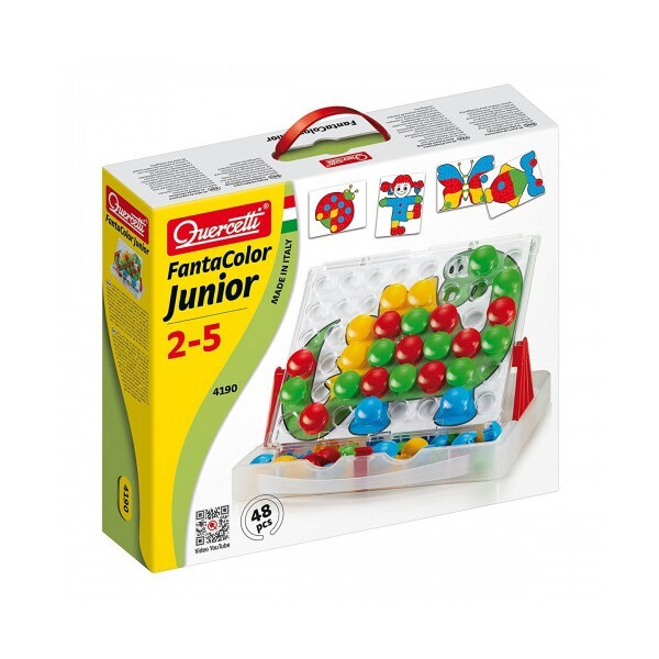 

Набор - ДЛЯ ЗАНЯТИЙ МОЗАИКОЙ (кейс, большие фишки (48 шт.) + доска 27х21 cm, переносной) (4190-Q)