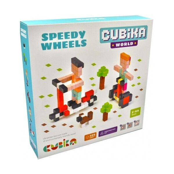 

Деревянный конструктор Cubika World Быстрые колеса (15290)