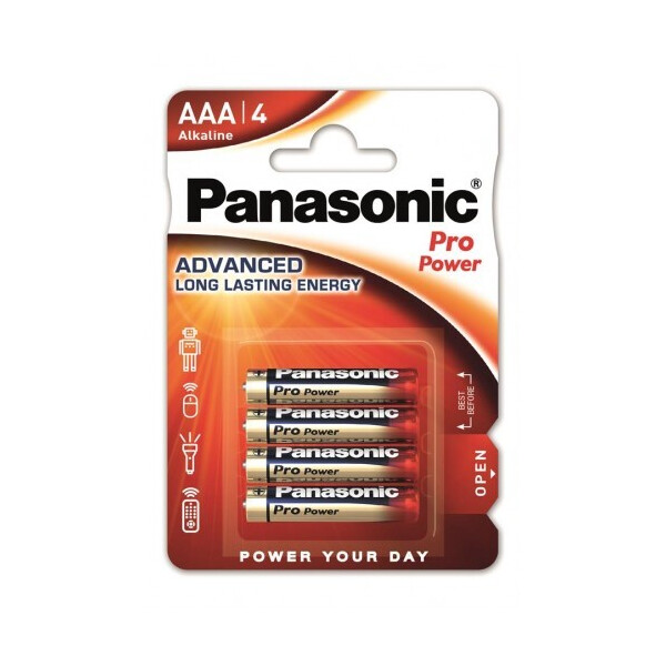 

Батарейка Panasonic PRO POWER AAA BLI 4 ALKALINE (LR03XEG/4BP)