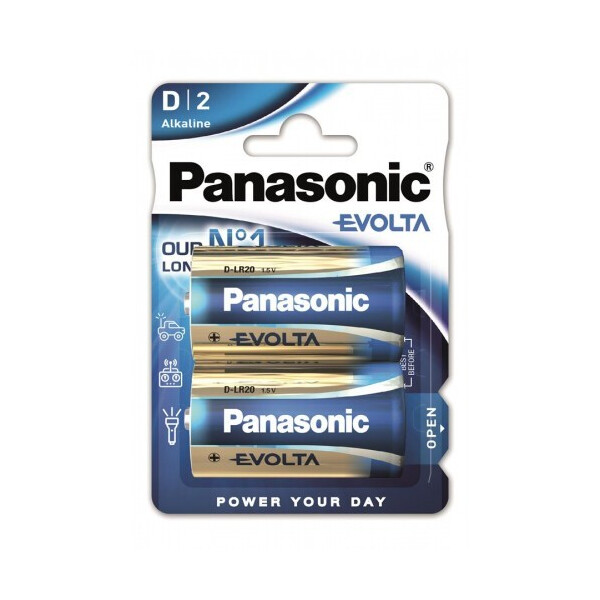 

Батарейка Panasonic EVOLTA D BLI 2 ALKALINE (LR20EGE/2BP)
