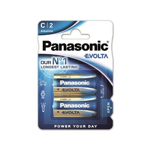 

Батарейка Panasonic EVOLTA C BLI 2 ALKALINE (LR14EGE/2BP)