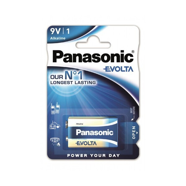 

Батарейка Panasonic EVOLTA 6LR61 BLI 1 ALKALINE (6LR61EGE/1BP)