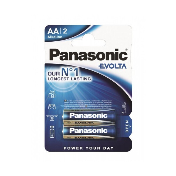 

Батарейка Panasonic EVOLTA AA BLI 2 ALKALINE (LR6EGE/2BP)